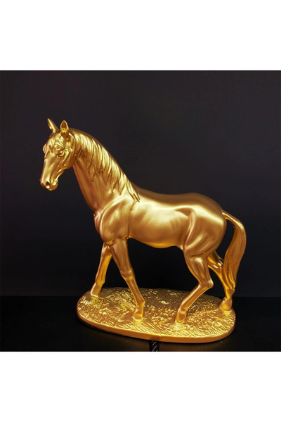 Epilons Figurină cal de culoare aurie