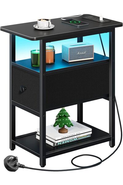 Yanara RGB Side Table with Charging Base