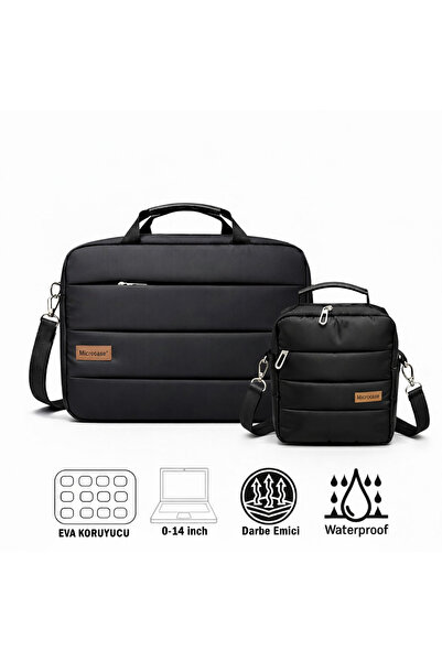 Microcase 2in1 Set Macbook Pro 14 inch M5 2025 ile Uyumlu Çanta + Omuz Askılı...