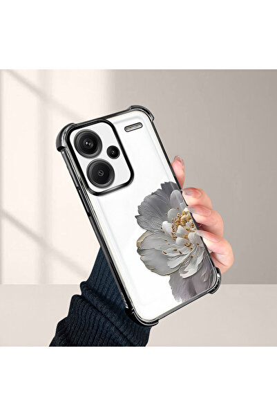 CASEVIBE Redmi Note 13 Pro Plus 5G Uyumlu, şakayık çiçeği desenli dört köşe d...