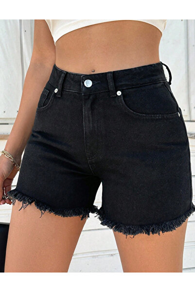 Sheya Sheya denim shorts, black