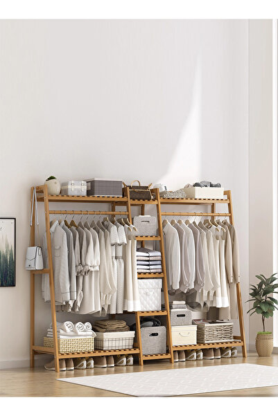 Generic Solid Wood Freestanding Coat Rack, Modern Floor Standing Clothes Hang...