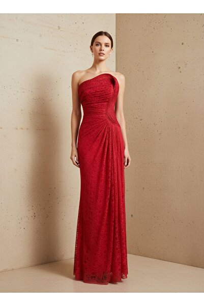 MAXXE 6147DAN LEZ DANTEL ELBİSE