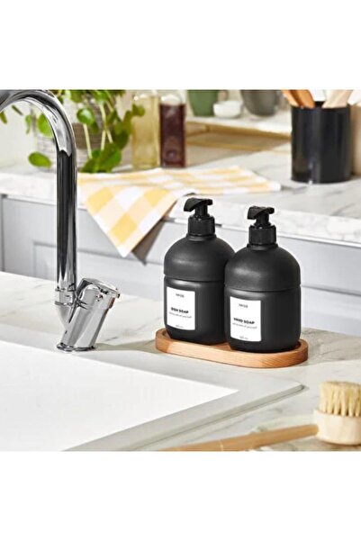 UMBEX PLUS Cool Sıvı Sabunluk Seti Mutfak Sabunluk Seti Deterjanlık Lüx Şık T...