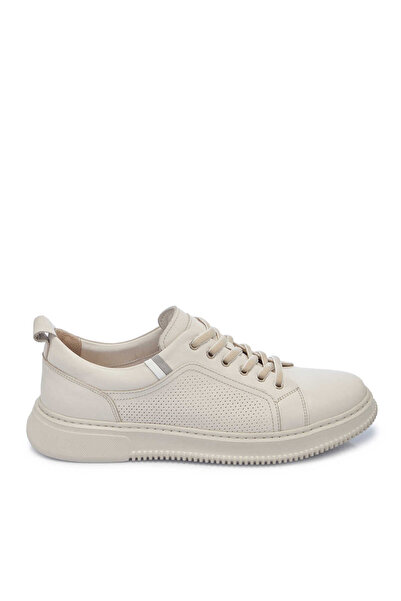 Tergan Beyaz Hakiki Deri Erkek Sneaker - E25I1AY57279-N3O