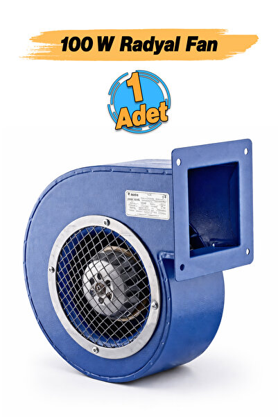 Badem10 Metal Sac Gövdeli Radyal Fan Tek Emişli 100 W Vantilatör Havalandırma...