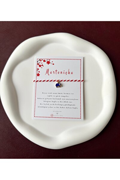 the canelif accessories Kartlı Marteniçka Bileklik - Ayarlanabilir, Şans Geti...