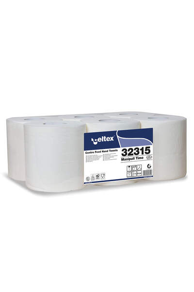 Celtex Rolă prosop alb 2 straturi 135m 6 role/cutie