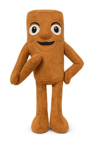 synshop Tung Tung Sahur Italian Brainrot Brown 35 cm Plush Toy Gift