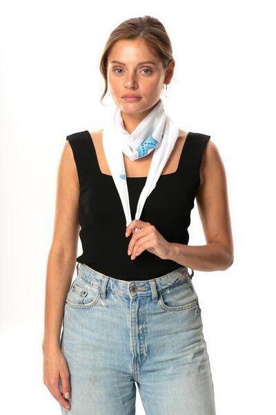 Eliş Şile Bezi Eșarfă de muselină Yıldız Yldz