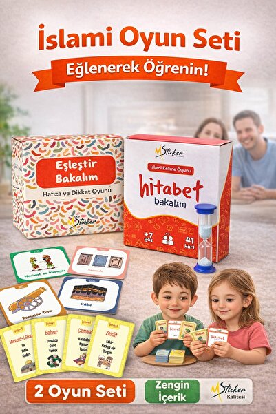 MSticker İslami Oyun Seti | Eşleştir Bakalım & Hitabet Bakalım | Hafıza, Dikk...