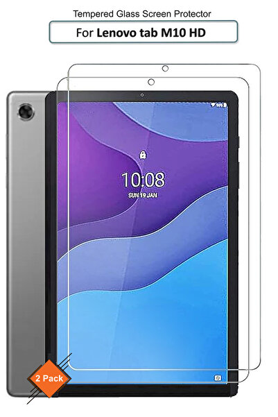 Generic عبوة من قطعتين من واقي شاشة زجاجي مقوى ممتاز لجهاز لينوفو تاب M10 HD ...