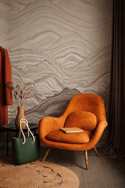 Arkhearts Stratum – Doğal Taş Katman Dokulu Bej Tonlu Kendinden Yapışkanlı Du...