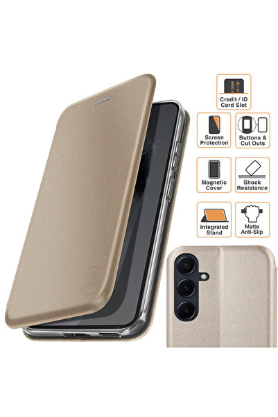 Gekko Mobile » Θήκη Βιβλίου για Samsung A56, με Μαγνήτη, Θήκη για Κάρτες, Λει...