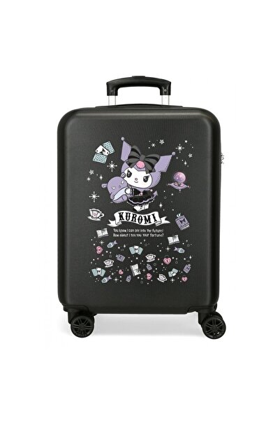 SANRIO Troler copii Kuromi Fortune ABS, 4 roti, valiza mica, negru, 55x38x20 cm