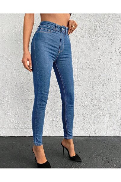 KENE JEANS Comfortable Fit Skinny Fit Jeans Without Pockets