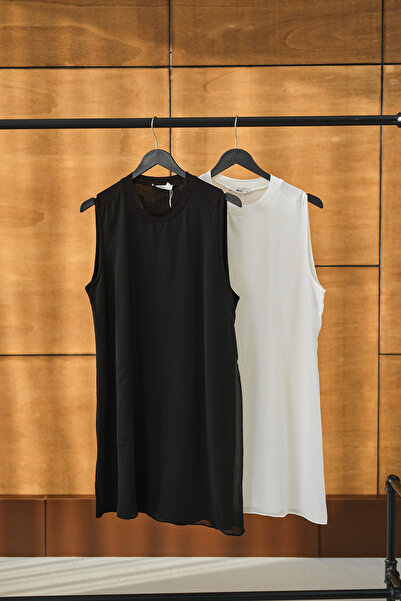 LOCCO Women's Chiffon Undergarment Black