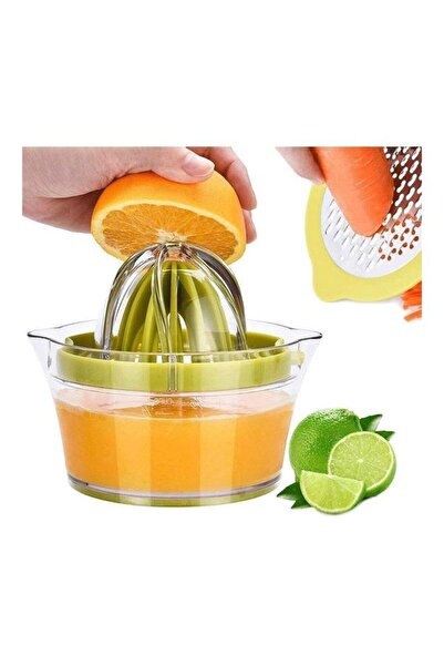 Türkiye 4 In 1 Manual Citrus Juicer Extractor Green 400ml