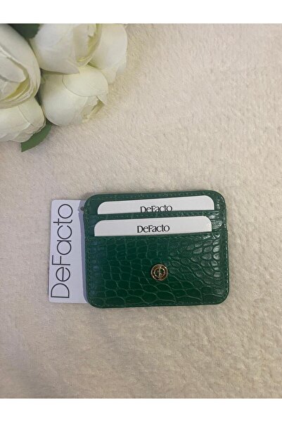 DeFacto VİRA Kadın Suni Deri Yeşil Kartlık