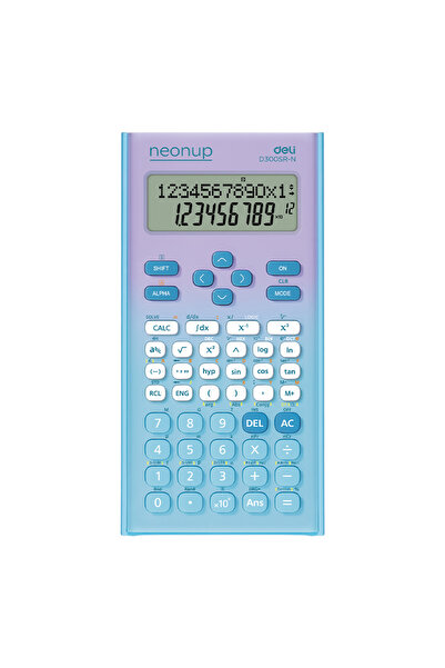 Deli Scientific Calculator 12-Digit 300F Blue Gradient