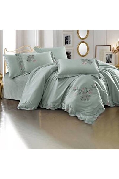 Pazar Home Bedding Double bedsheet set, embroidered, 6 pieces, Vegas Bazaar H...