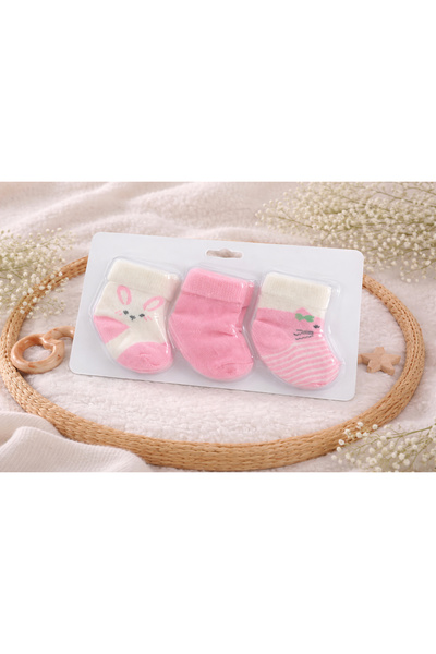 Atlas Baby House Cotton 0-6 Months Newborn Baby Girl Socks