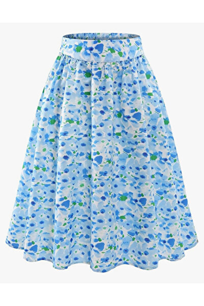 OMS Fusta cu imprimeu floral