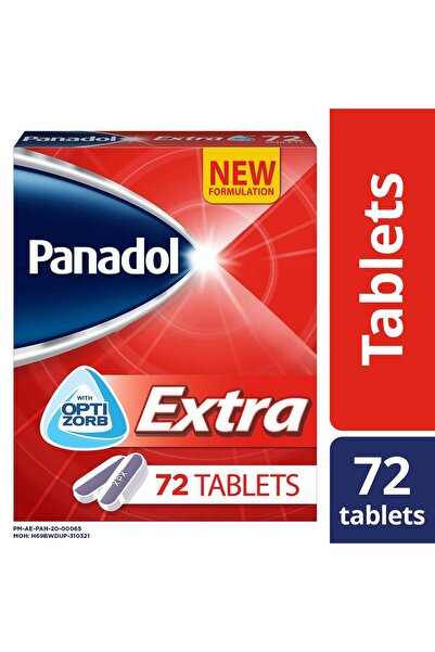 Panadol Extra With Optizorb For Tough Pain Relief, 72 Tablets