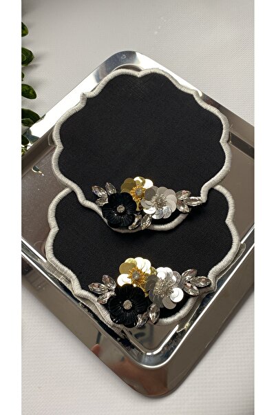 ELÇİÇEK HOME Presentation Napkin, Cocktail Napkin, Coffee Side Presentation N...