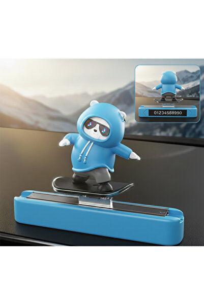 MEKs Vehicle Number Plate with Moving Skateboard Figure