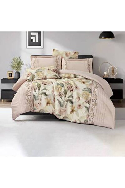 Pazar Home Bedding مفرش نفرين مطرز من 6 قطع ليونا بازار هوم260*240سم بحشوة مخيطة