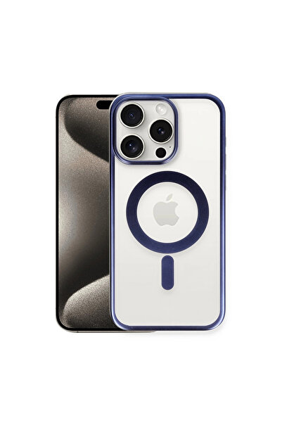 eco port غطاء حماية لهاتف آيفون 15 برو ماكس من إيروزي ماجسيف - أزرق داكن