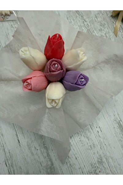 BY CLEO Mini buchet flori ceară lalele