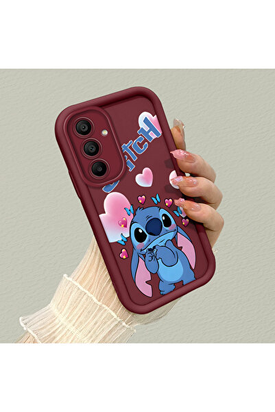 ucuc حافظة سامسونج جالاكسي A15 متوافقة مع غطاء من السيليكون باللون الأحمر الد...