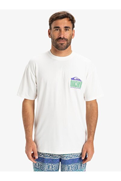 Quiksilver Svakodnevna muška bela zaštita od sunca T-shirt AQYWR03135-WBK0