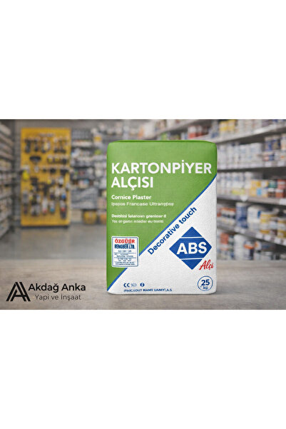 ABS HIZLI DONAN KARTONPİYER ALÇISI 3 Kg (HIZLI KURUYAN)