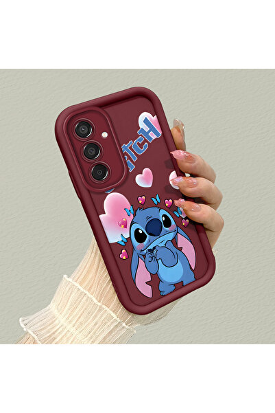 ucuc حافظة سامسونج جالاكسي M15 متوافقة مع غطاء من السيليكون باللون الأحمر الد...