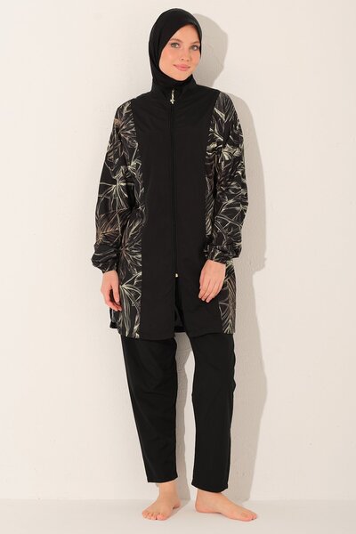 ALFASA Μαγιό Τεσεττούρ με σχέδιο χρυσών φύλλων - ALF26259