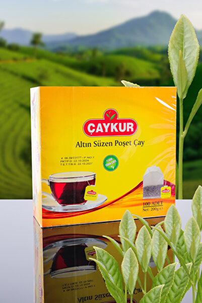 Çaykur ALTIN SÜZEN POŞET ÇAY 200 GR 100'LÜ 5 ADET