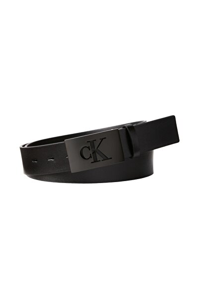 Calvin Klein Erkek CK Plaque Smooth 35 Kemer