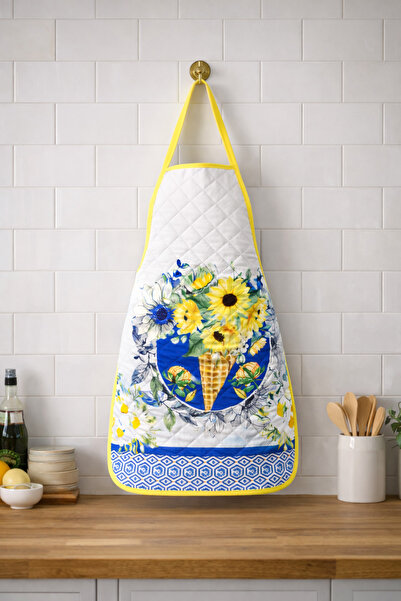 Limon Soft Kapitoneli Sıvı Geçirmez Leke Tutmaz Mutfak Önlüğü Dijital Baskılı...