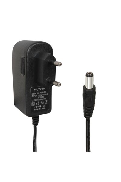 Powermaster Mytech NSE-01 24 Volt 1 Amper 5.5*2.5 Mm Uçlu Priz Tipi Plastik K...