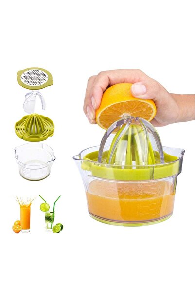 Türkiye Manual Juicer With Built-in Measuring Cup 0 W HL13-LU Green/Clear