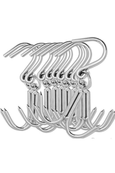 GenelTedarik Çengel Çelik, Krom Kaplama Dönerli, Çiftli Et Çengeli 10mm 5 Ad.