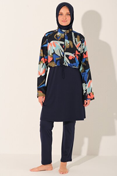 ALFASA Μαγιό τεσεττούρ με σχέδια και κοντό κόψιμο - ALF26252