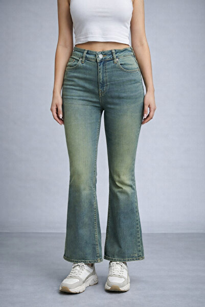 CARLA MARA High Waist Vintage Stonewashed Jeans