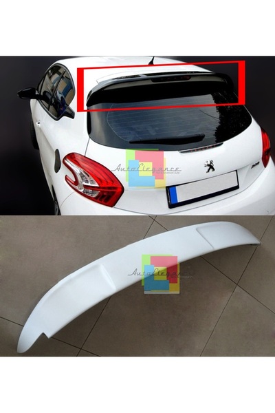 X POWER TUNİNG PEUGEOT 208 2012-2019 PLASTİK PARLAK SİYAH SPOİLER