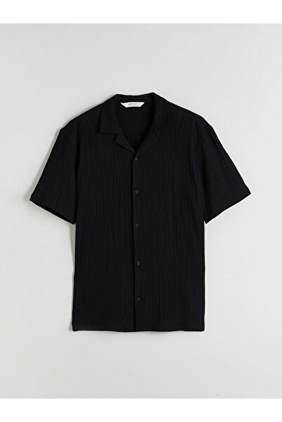 LC Waikiki Regular Fit Resort Collar Short Sleeve Men's Shirt