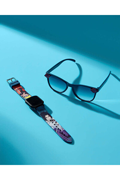 REDTAG طقم ساعة ونظارة شمسية للأولاد باللون الأزرق بتصميم ناروتو (قطعتان)