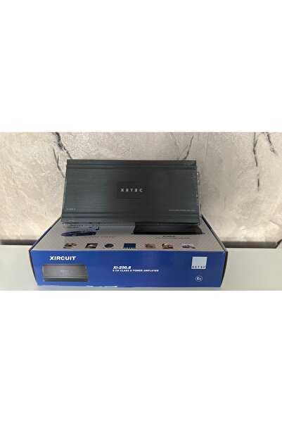 XETEC 200.8 8 kanal amfi 4 ohm 8x200 Rms 2 ohm 8x300 rms